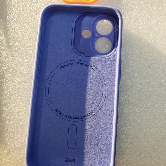 ESR MagSafe Soft Case Lavander Blue Clear Cloud Series For Iphone 16 Regular - Picture 8 of 11